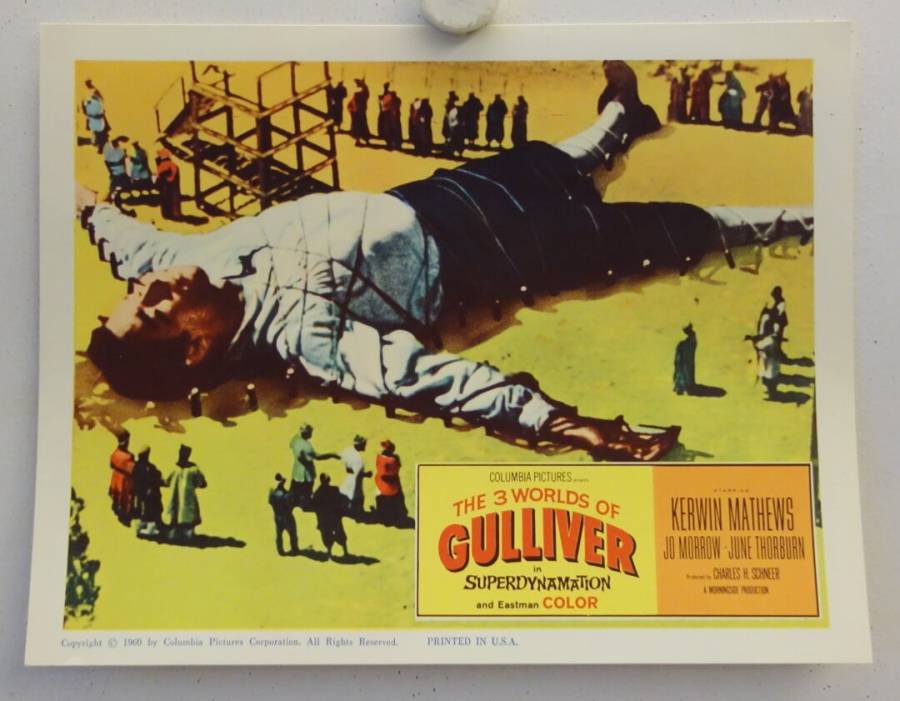 The 3 Worlds of Gulliver original release US Lobby Card